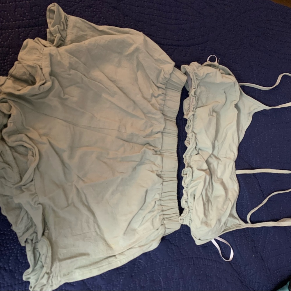 SHEIN Light Blue Camisole and Shorts Set